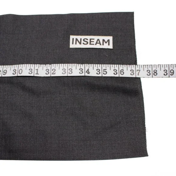 Samuelsohn NWD Dress Pants Size 44 US In Solid Gray 100% Wool Q62